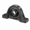 Browning Mounted Cast Iron Two Bolt Low Base Pillow Block Ball Bearing - 52100 Bearing Steel - Eccentric Lock VPLE-123